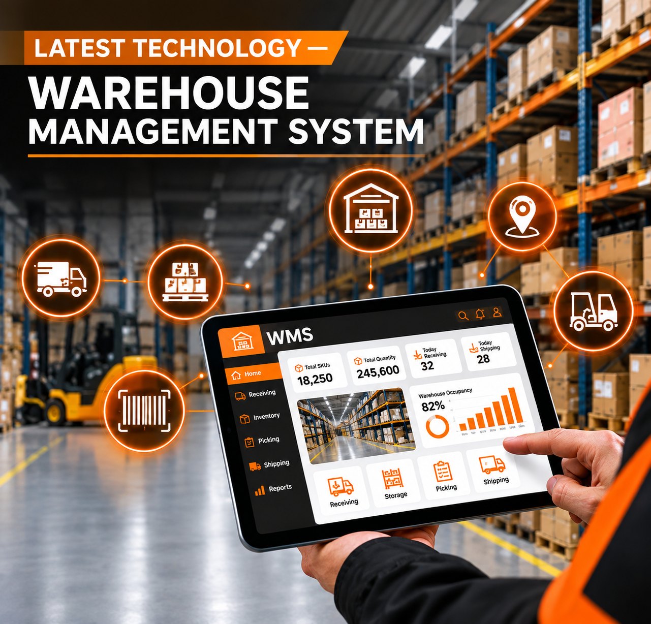 Hand-held scanning on the ING Logistics warehouse management system